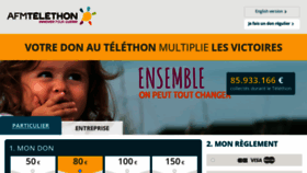 What Telethon.fr website looked like in 2022 (1 year ago)