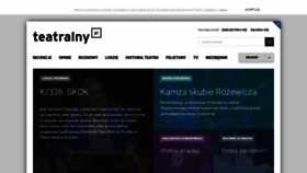 What Teatralny.pl website looked like in 2022 (1 year ago)