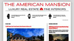 What Theamericanmansion.com website looked like in 2022 (1 year ago)