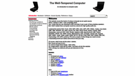 What Thewelltemperedcomputer.com website looked like in 2022 (1 year ago)