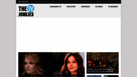 What Thetvjunkies.com website looked like in 2022 (1 year ago)