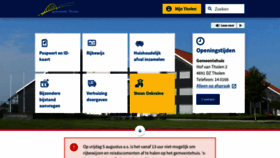 What Tholen.nl website looked like in 2022 (1 year ago)