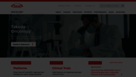 What Takedaoncology.com website looked like in 2022 (1 year ago)