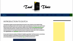 What Taalthuis.com website looked like in 2022 (1 year ago)