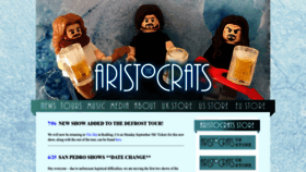 What The-aristocrats-band.com website looked like in 2022 (1 year ago)