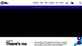 What Thebeach.ae website looked like in 2022 (1 year ago)