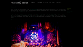 What Tranceaddict.com website looked like in 2022 (1 year ago)