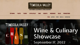 What Temeculawines.org website looked like in 2022 (1 year ago)