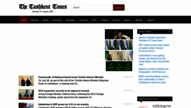What Tashkenttimes.uz website looked like in 2022 (1 year ago)