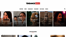 What Tendancemag.com website looked like in 2022 (1 year ago)