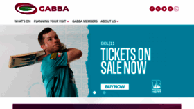 What Thegabba.com.au website looked like in 2022 (1 year ago)