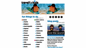 What Travelforkids.com website looked like in 2022 (1 year ago)