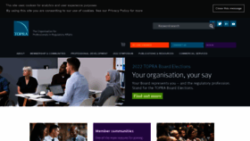 What Topra.org website looked like in 2022 (3 years ago)