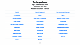 What Techmynd.com website looked like in 2022 (1 year ago)
