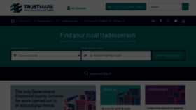 What Trustmark.org.uk website looked like in 2022 (1 year ago)