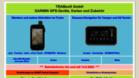 What Tramsoft.ch website looked like in 2022 (1 year ago)