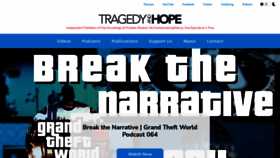What Tragedyandhope.com website looked like in 2022 (1 year ago)