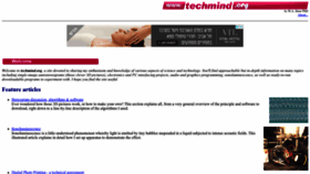 What Techmind.org website looked like in 2022 (1 year ago)