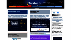 What Teratec.eu website looked like in 2022 (1 year ago)