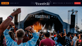 What Thebigfeastival.com website looked like in 2022 (1 year ago)