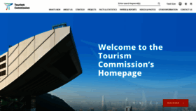 What Tourism.gov.hk website looked like in 2022 (1 year ago)