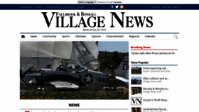 What Thevillagenews.com website looked like in 2022 (1 year ago)