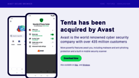 What Tenta.com website looked like in 2022 (1 year ago)
