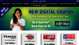 What Txlottery.org website looked like in 2022 (4 years ago)