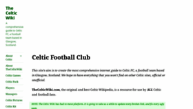 What Thecelticwiki.com website looked like in 2022 (1 year ago)