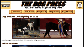 What Thedogpress.com website looked like in 2022 (1 year ago)