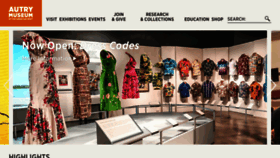 What Theautry.org website looked like in 2022 (2 years ago)