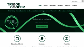 What Triagecancer.org website looked like in 2022 (1 year ago)