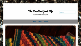 What Thecreativegoodlife.com website looked like in 2022 (1 year ago)