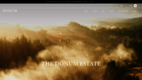 What Thedonumestate.com website looked like in 2022 (1 year ago)