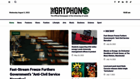 What Thegryphon.co.uk website looked like in 2022 (1 year ago)
