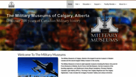 What Themilitarymuseums.ca website looked like in 2022 (1 year ago)