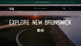 What Tourismnewbrunswick.ca website looked like in 2022 (1 year ago)