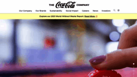 What Thecoca-colacompany.com website looked like in 2022 (1 year ago)