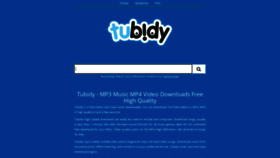 What Tubidy.ws website looked like in 2022 (1 year ago)