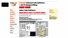What Truecafe.net website looked like in 2022 (1 year ago)