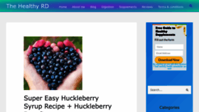 What Thehealthyrd.com website looked like in 2022 (1 year ago)