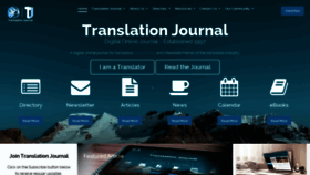 What Translationjournal.net website looked like in 2022 (1 year ago)