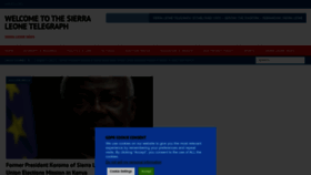 What Thesierraleonetelegraph.com website looked like in 2022 (1 year ago)