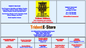 What Tridentmilitary.com website looked like in 2022 (1 year ago)