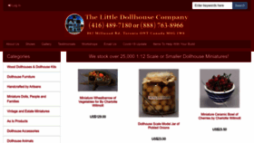What Thelittledollhousecompany.com website looked like in 2022 (1 year ago)