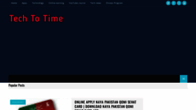 What Techtotime.com website looked like in 2022 (1 year ago)