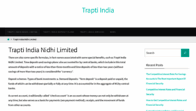 What Traptiindia.com website looked like in 2022 (1 year ago)