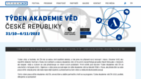 What Tydenavcr.cz website looked like in 2022 (1 year ago)