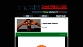 What Tronunblocked.com website looked like in 2022 (1 year ago)