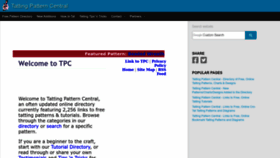 What Tattingpatterncentral.com website looked like in 2022 (1 year ago)